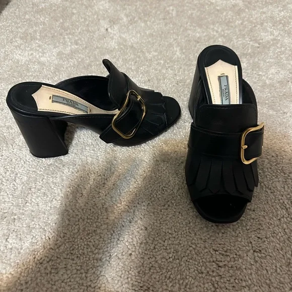 Prada size 37 black mule - Picture 4 of 4